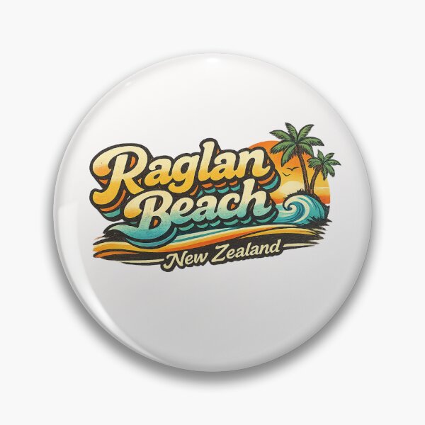 Item preview, Raglan Beach New Zealand Manu Bay Mount Karioi Tasman Sea Coastline designed and sold by Places On Earth.