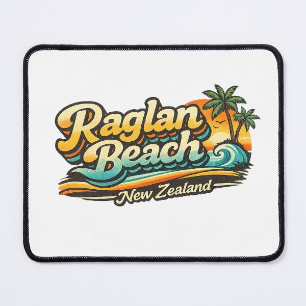 Item preview, Raglan Beach New Zealand Manu Bay Mount Karioi Tasman Sea Coastline designed and sold by Places On Earth.