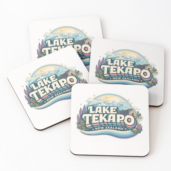 Item preview, Lake Tekapo New Zealand Canterbury Mackenzie Basin Aoraki Mount Cook Region designed and sold by Places On Earth.