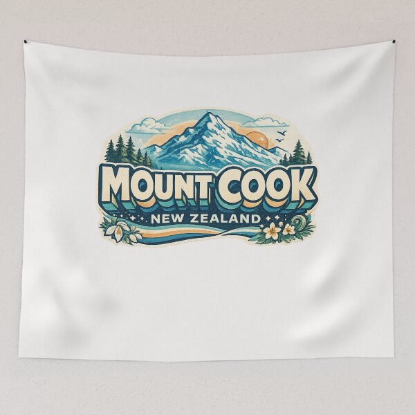 Item preview, Mount Cook New Zealand Aoraki Southern Alps Mackenzie Basin Alpine Peak designed and sold by Places On Earth.