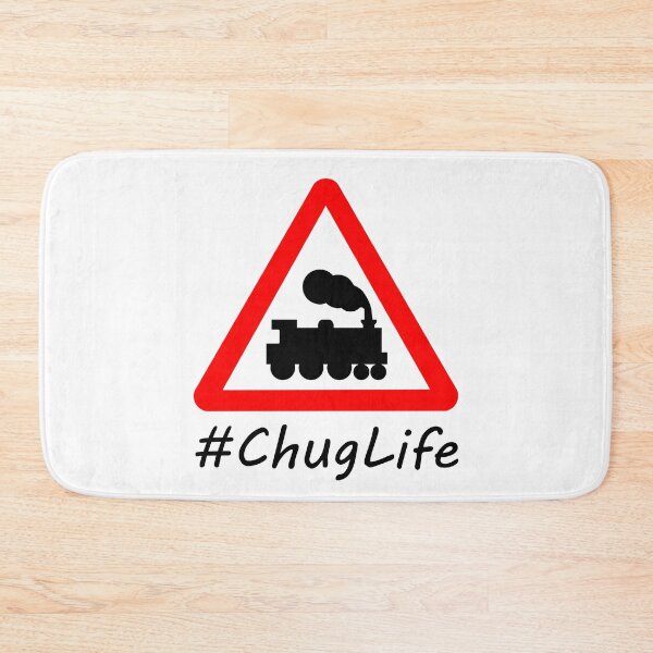 Item preview, #ChugLife Warning Train Pun designed and sold by Lainey1978.
