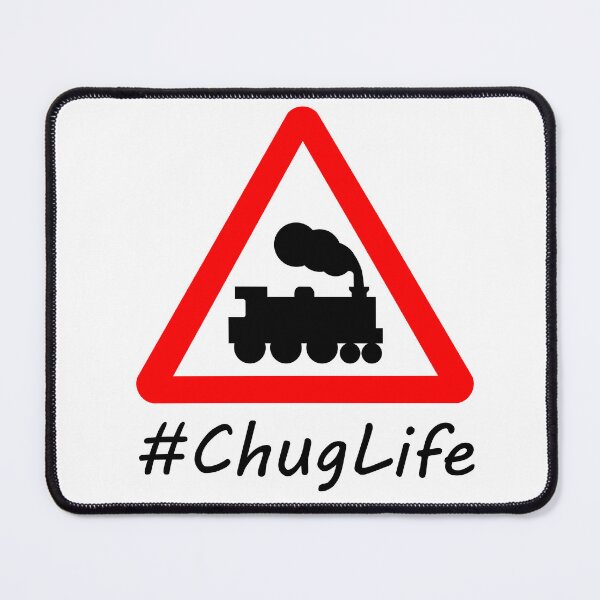 Item preview, #ChugLife Warning Train Pun designed and sold by Lainey1978.