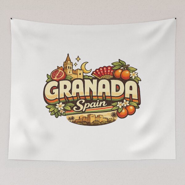Item preview, Granada Spain Alhambra Albaicin Sierra Nevada Andalusia Cultural Region designed and sold by Places On Earth.