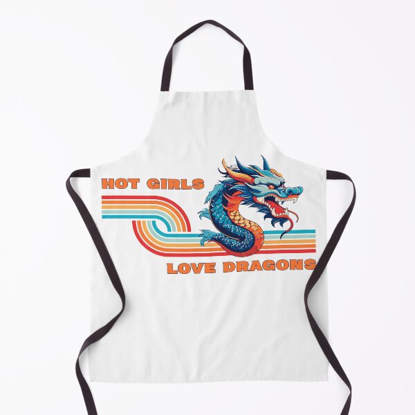 Item preview, Hot Girls Love Dragons Retro Design designed and sold by UNK-Fatigues.