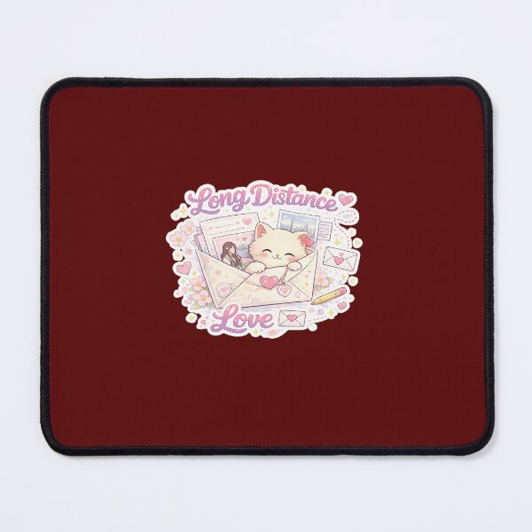 Item preview, Cute Long Distance Love Cat Letter Kawaii Sticker designed and sold by Artbysarmina.
