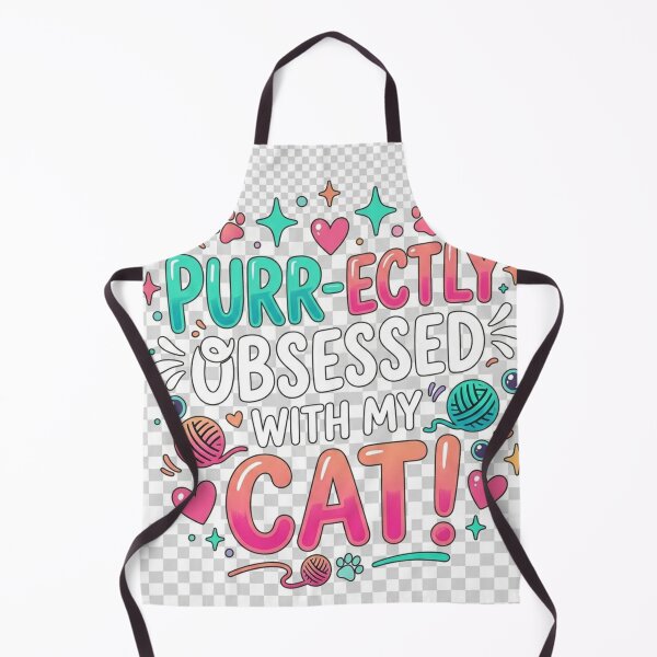 Item preview, Purr-ectly Obsessed With My Cat | Cute Aesthetic Colorful Typography designed and sold by Israelfjds.
