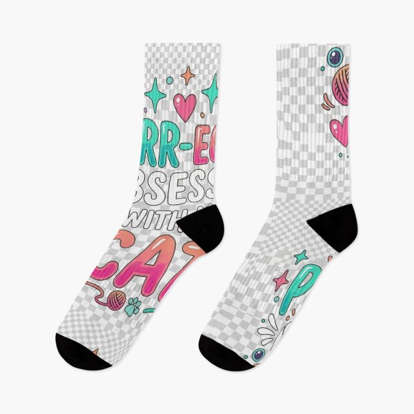 Item preview, Purr-ectly Obsessed With My Cat | Cute Aesthetic Colorful Typography designed and sold by Israelfjds.