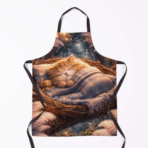 Item preview, Golden Cat Fantasy Cozy Lantern Forest Art designed and sold by KnitOfShadoF.