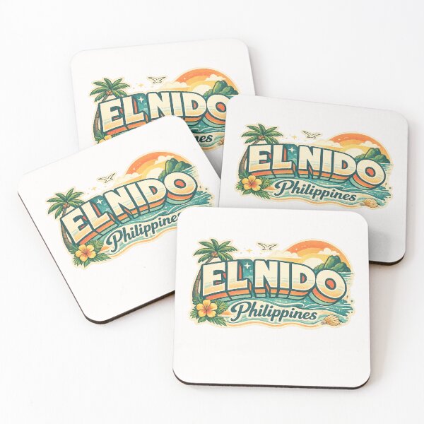 Item preview, El Nido Palawan Philippines Bacuit Archipelago Miniloc Matinloc Nacpan Coast designed and sold by Places On Earth.