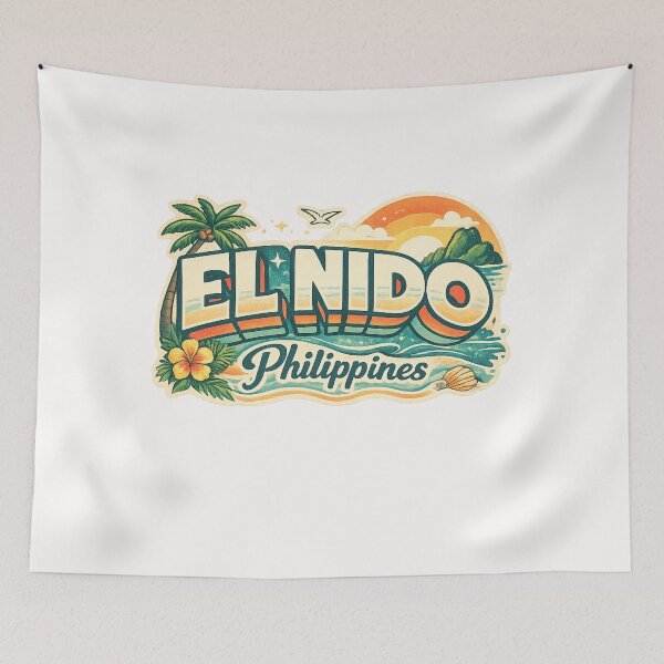 Item preview, El Nido Palawan Filipinas Archipiélago Bacuit Miniloc Matinloc Costa de Nacpan designed and sold by Places On Earth.