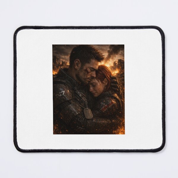 Item preview, Reunion – Shepard & Kaidan | Mass Effect Inspired Poster | Romantic Sci-Fi Art designed and sold by Echoes of the Void .