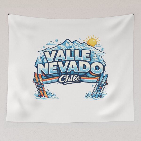 Item preview, Valle Nevado Santiago Chile Andes Mountains El Plomo La Parva Farellones designed and sold by Places On Earth.
