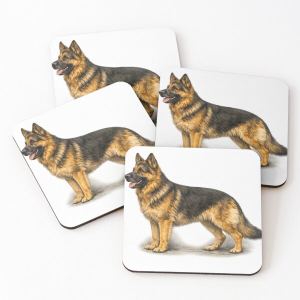 Item preview, Loyal German Shepherd – Realistic Dog Illustration designed and sold by KI-Kunstwerk.