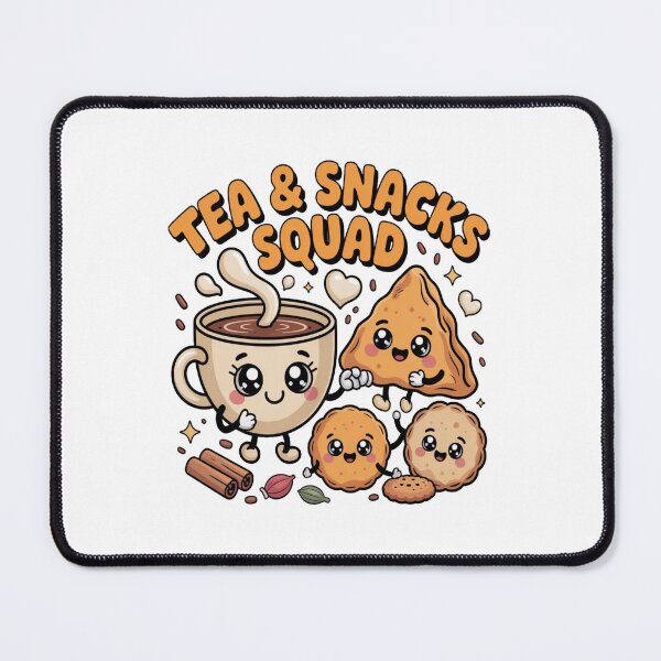 Item preview, Tea & Snacks Squad Cute Kawaii Chai Biscuit Cartoon | Cozy Tea Time Vibes designed and sold by Globalcitytees.