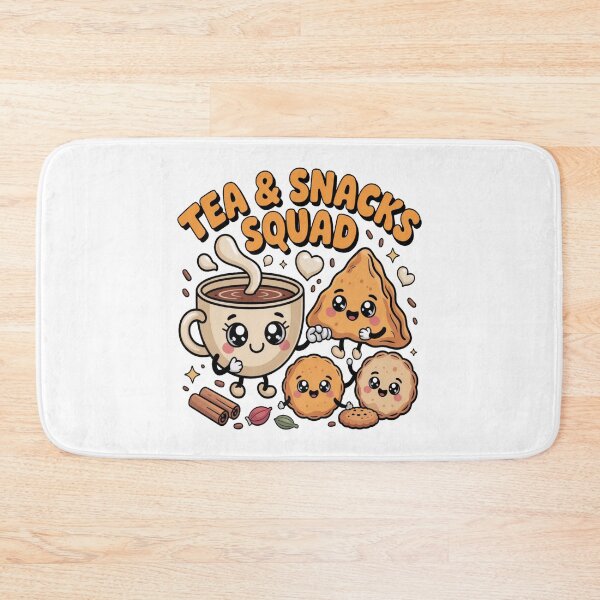 Item preview, Tea & Snacks Squad Cute Kawaii Chai Biscuit Cartoon | Cozy Tea Time Vibes designed and sold by Globalcitytees.