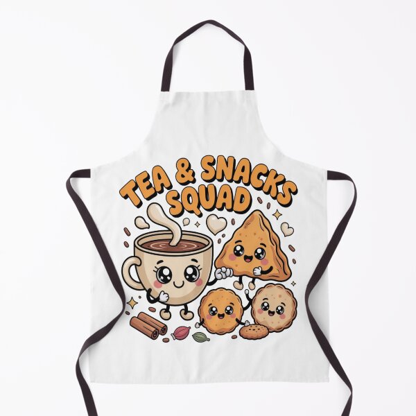 Item preview, Tea & Snacks Squad Cute Kawaii Chai Biscuit Cartoon | Cozy Tea Time Vibes designed and sold by Globalcitytees.