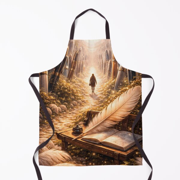 Item preview, Golden Writing Path Fantasy Art Design designed and sold by KnitOfShadoF.