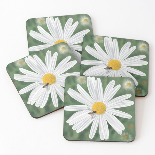 Item preview, Hoverfly on a white daisy designed and sold by craftnhome.