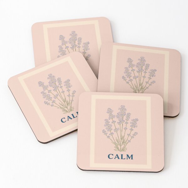 Item preview,  CALM – Lavender Illustration Minimal Botanical Design designed and sold by BobaBunny76.