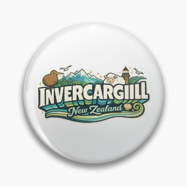 Item preview, Invercargill Southland New Zealand Bluff Stewart Island Oreti Beach Queens Park designed and sold by Aryabek.