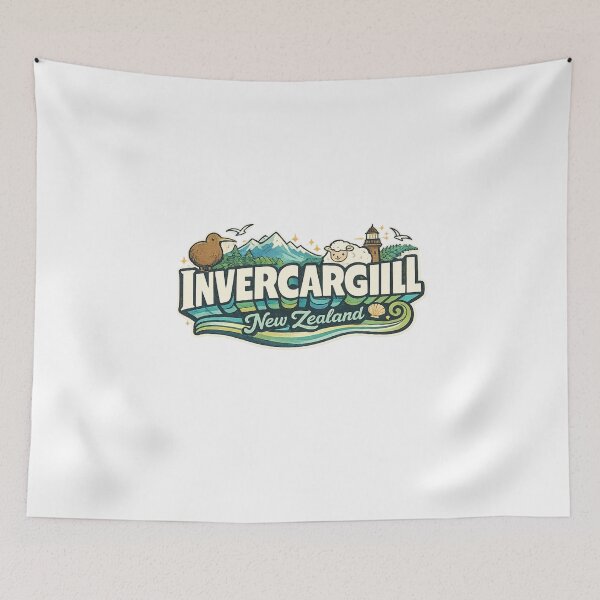 Item preview, Invercargill Southland New Zealand Bluff Stewart Island Oreti Beach Queens Park designed and sold by Aryabek.