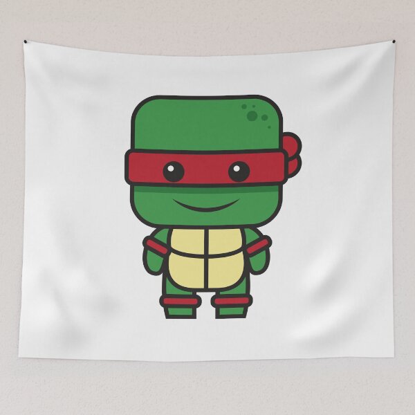 Item preview, Cute Ninja Turtle Chibi – Kawaii Cartoon Reptile Character | Minimal Martial Hero Graphic Tee designed and sold by amareshdas008.