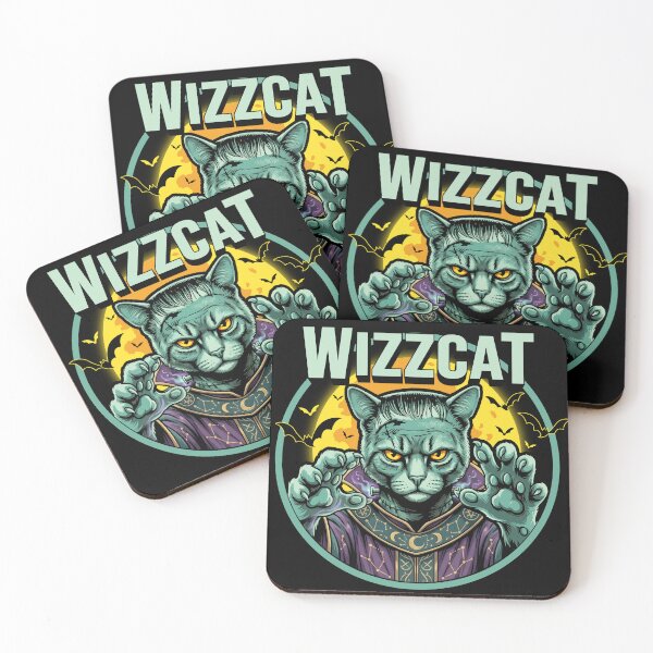 Item preview, WIZZCAT Wizard halloween pets  designed and sold by SEW WHAT.