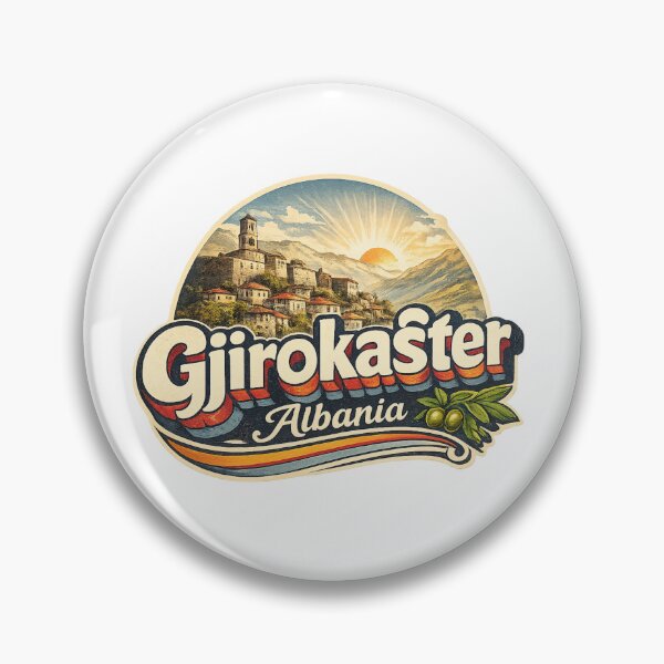 Item preview, Gjirokaster Albania Gjirokaster County Drino Valley UNESCO Old Town Castle designed and sold by Aryabek.