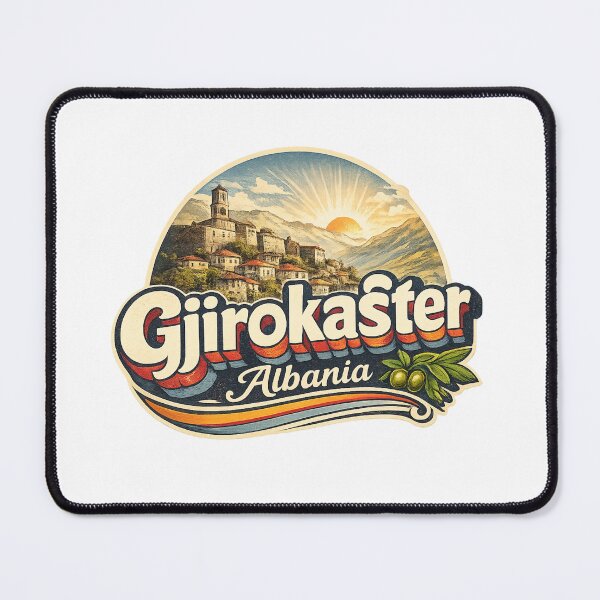 Item preview, Gjirokaster Albania Gjirokaster County Drino Valley UNESCO Old Town Castle designed and sold by Aryabek.