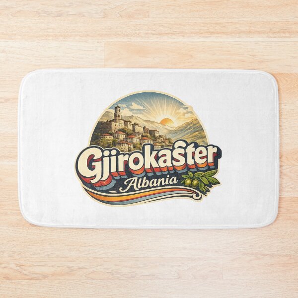 Item preview, Gjirokaster Albania Gjirokaster County Drino Valley UNESCO Old Town Castle designed and sold by Aryabek.