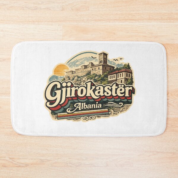 Item preview, Gjirokaster Albania Drino Valley Gjirokaster Castle UNESCO Bazaar Mosque Zekate House designed and sold by Aryabek.