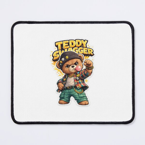 Item preview, Teddy Swagger – Badass Chibi Bear Streetwear Sticker ?? designed and sold by SparkVault.