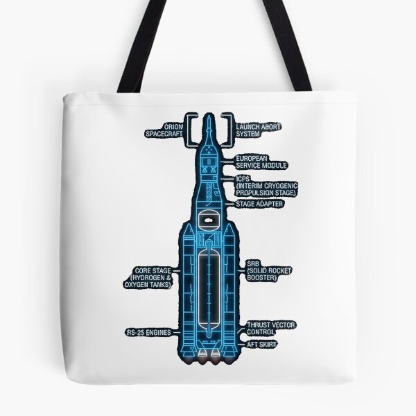 Item preview,  Neon Blueprint NASA SLS Artemis Rocket designed and sold by Pixels By D.