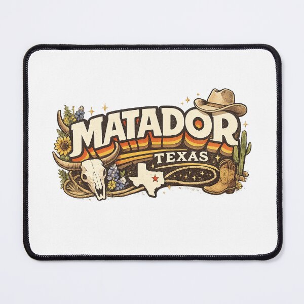 Item preview, Matador Texas Motley County Caprock Canyons Quanah Parker Trail Rolling Plains designed and sold by Aryabek.