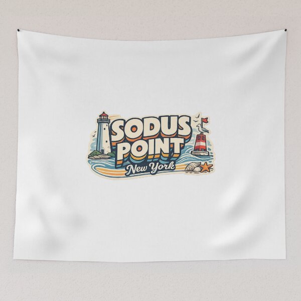 Item preview, Sodus Point New York Lake Ontario Wayne County Sodus Bay Chimney Bluffs State Park designed and sold by Aryabek.