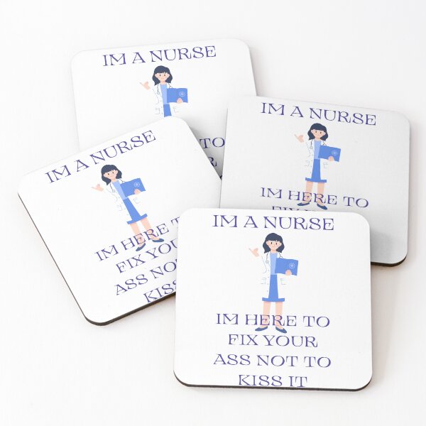 Item preview, Funny Nuse Quote Fix Not Kiss Illustration  designed and sold by Shinebright89.
