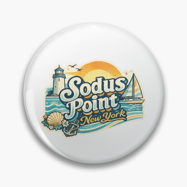 Item preview, Sodus Point New York Lake Ontario Sodus Bay Wayne County Chimney Bluffs Lighthouse designed and sold by Aryabek.