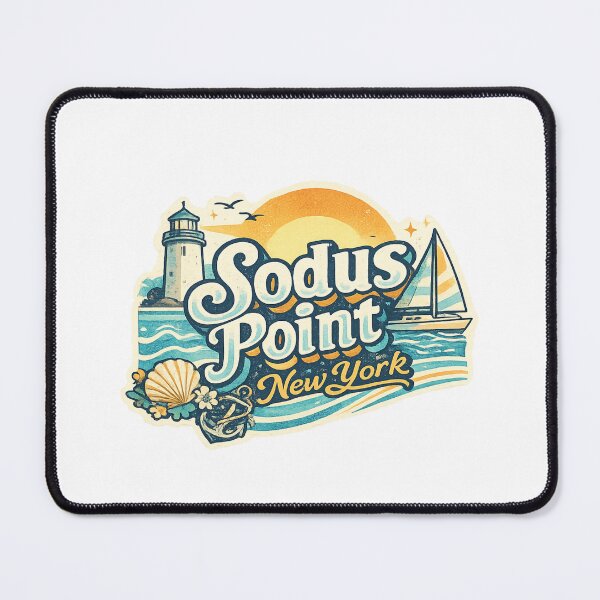 Item preview, Sodus Point New York Lake Ontario Sodus Bay Wayne County Chimney Bluffs Lighthouse designed and sold by Aryabek.