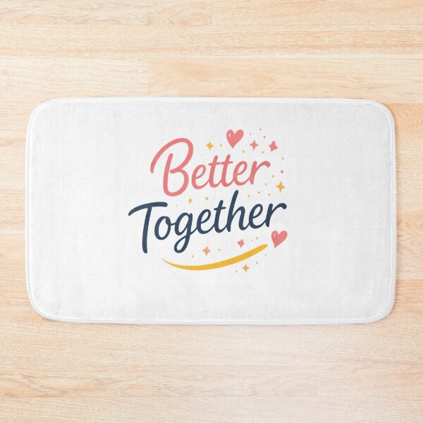 Item preview, Better Together Minimal Romantic Design | Simple Love Quote designed and sold by Lovestickerco.