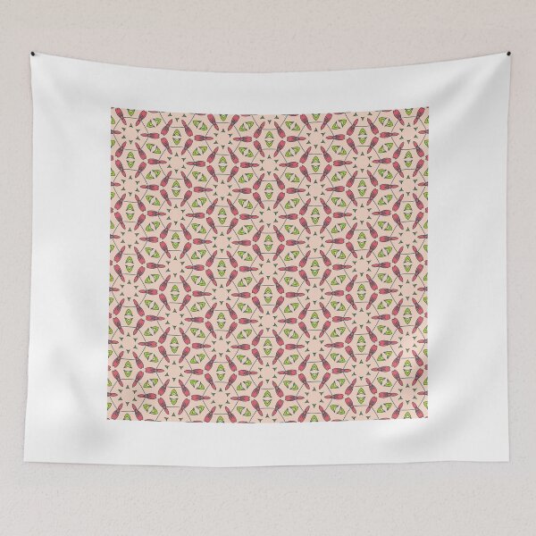 Item preview, Playful Pink Petal Geometric Floral Repeat Pattern designed and sold by ollaramsg.