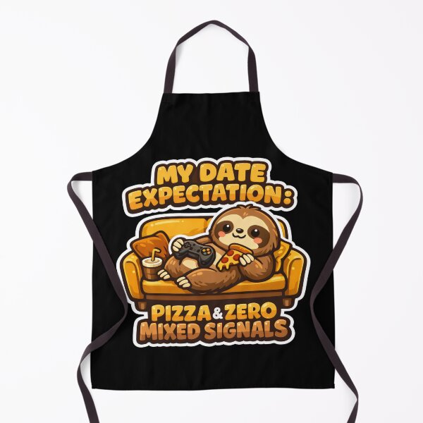 Item preview, Pizza and Zero Mixed Signals Sloth Funny Animal Art designed and sold by SplashTastic.