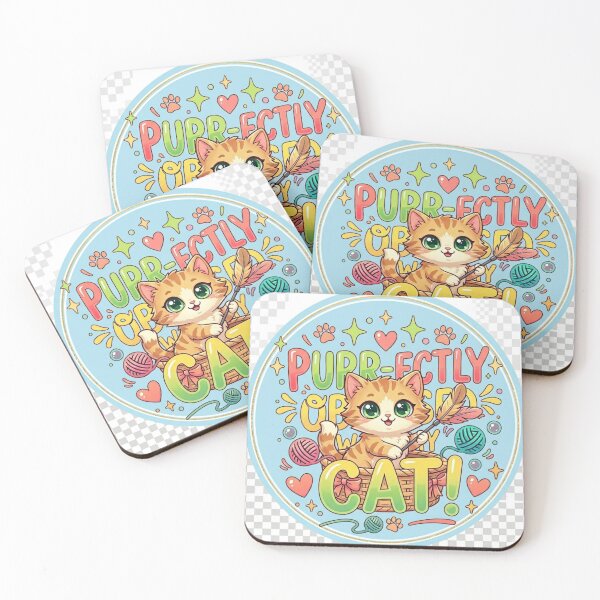 Item preview, Purr-fectly Obsessed | Cute Kawaii Cat & Yarn Playful Circular Badge Design designed and sold by Israelfjds.