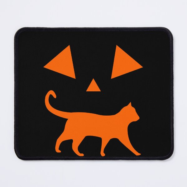 Item preview, Pumpkin Jack'o'Lantern Face Cat Funny Halloween T-Shirt designed and sold by OldSkullDesigns.
