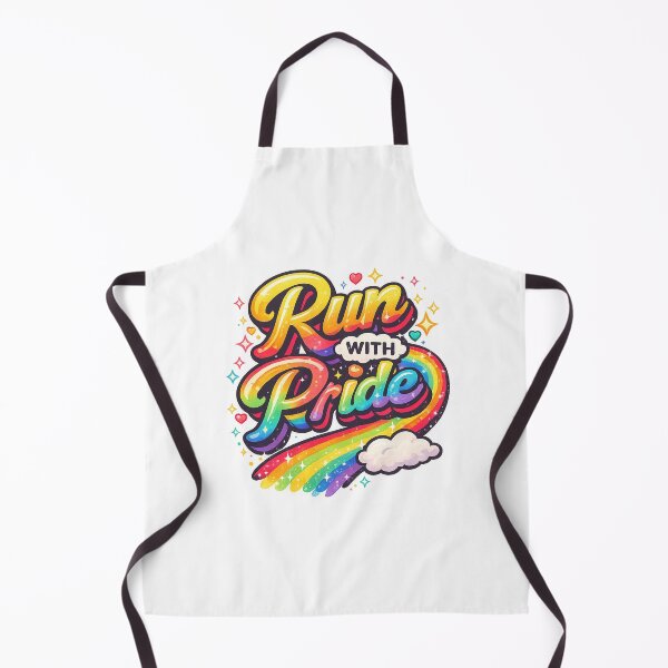 Item preview, Colorful “Run with Pride” LGBTQ+ Rainbow Motion Statement designed and sold by Aryabek.