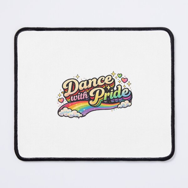 Item preview, Retro “Dance with Pride” Rainbow LGBTQ Celebration Statement designed and sold by Aryabek.