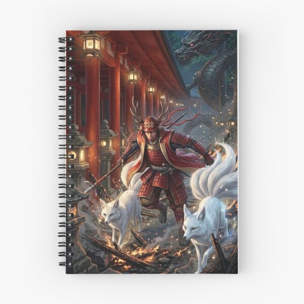 Item preview, Sanada Yukimura: The Crimson Samurai & Kitsune designed and sold by Mori-no-Akari.