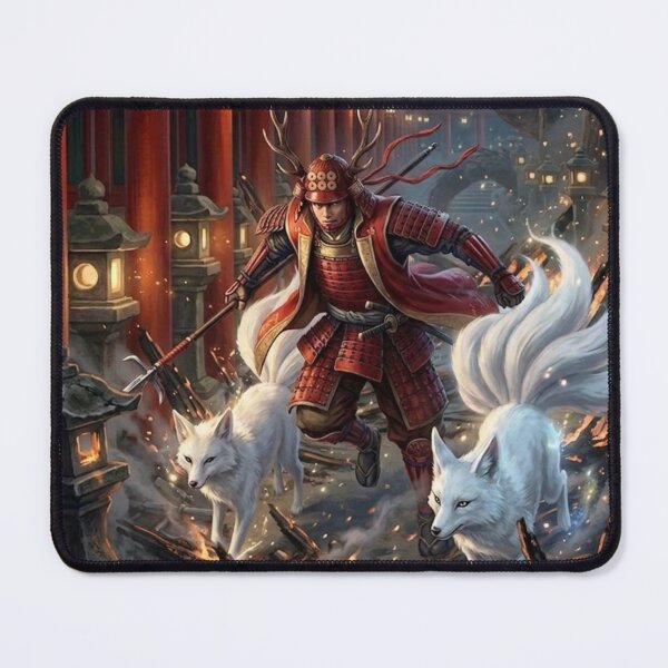 Item preview, Sanada Yukimura: The Crimson Samurai & Kitsune designed and sold by Mori-no-Akari.