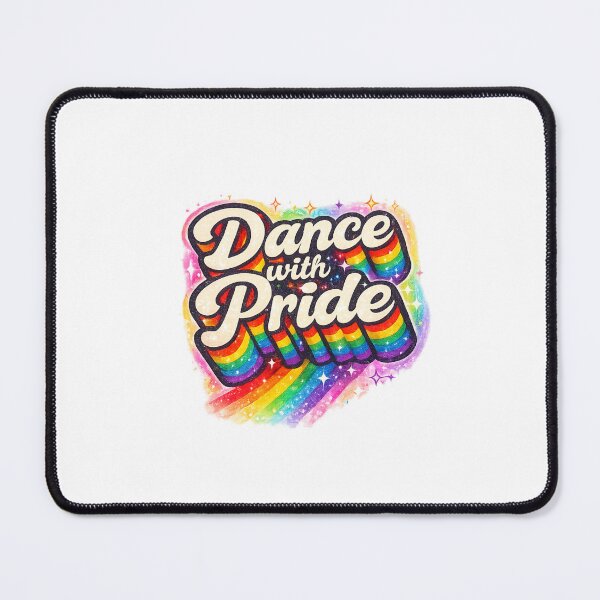 Item preview, Neon Rainbow “Dance with Pride” LGBTQ+ Party Energy designed and sold by Aryabek.