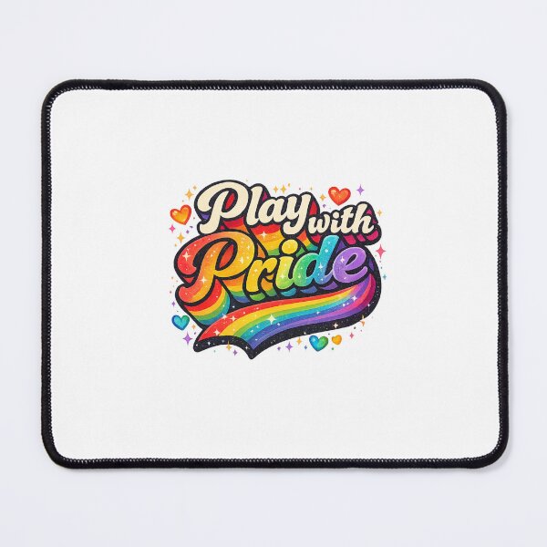 Item preview, Vibrant “Play with Pride” LGBTQ+ Rainbow Fun Statement designed and sold by Aryabek.