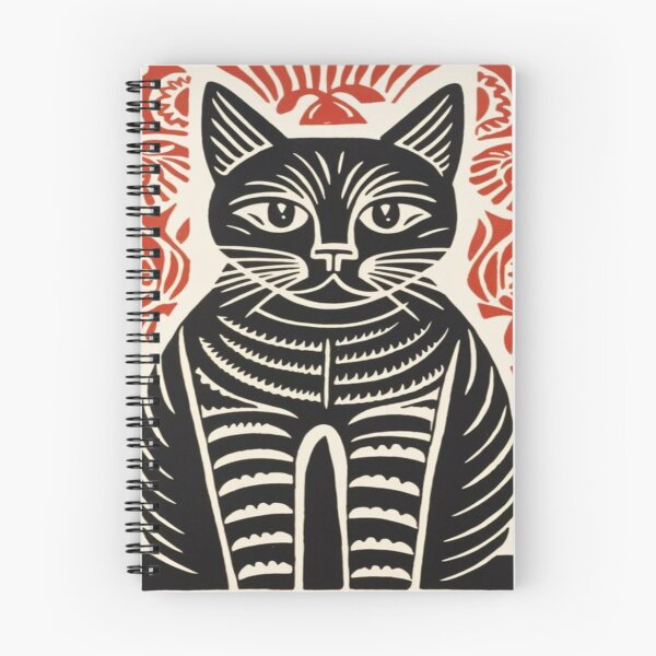 Item preview, Drawing of striking black cat stencil designed and sold by NivyasArtistry.